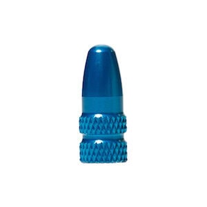 Blue Alloy Valve Cap