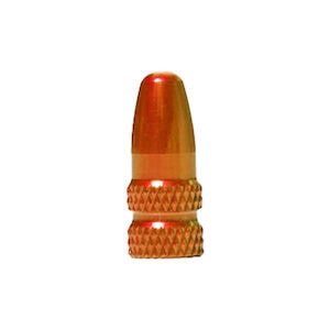 Orange Alloy Valve Cap