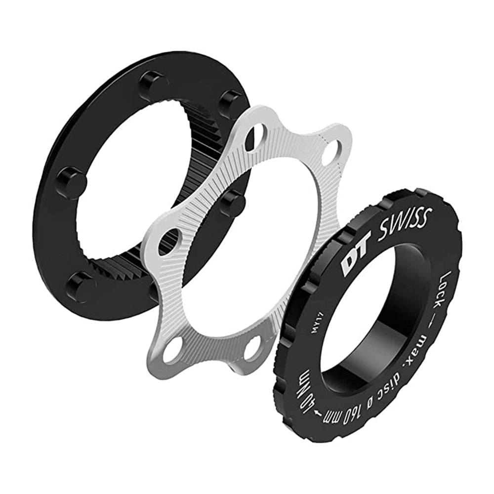 DT Swiss Centerlock to 6-Bolt Disc Adaptor for 15mm and 20mm Thru Axle