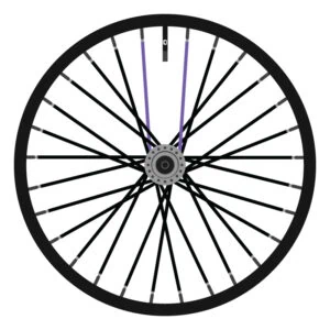 Black + Purple Paint Next to Valve
