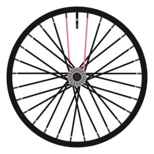 Black + Pink Paint Next to Valve