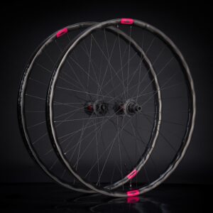 NOBL TR37 Wheelset with Turquoise Hubs, and Decals